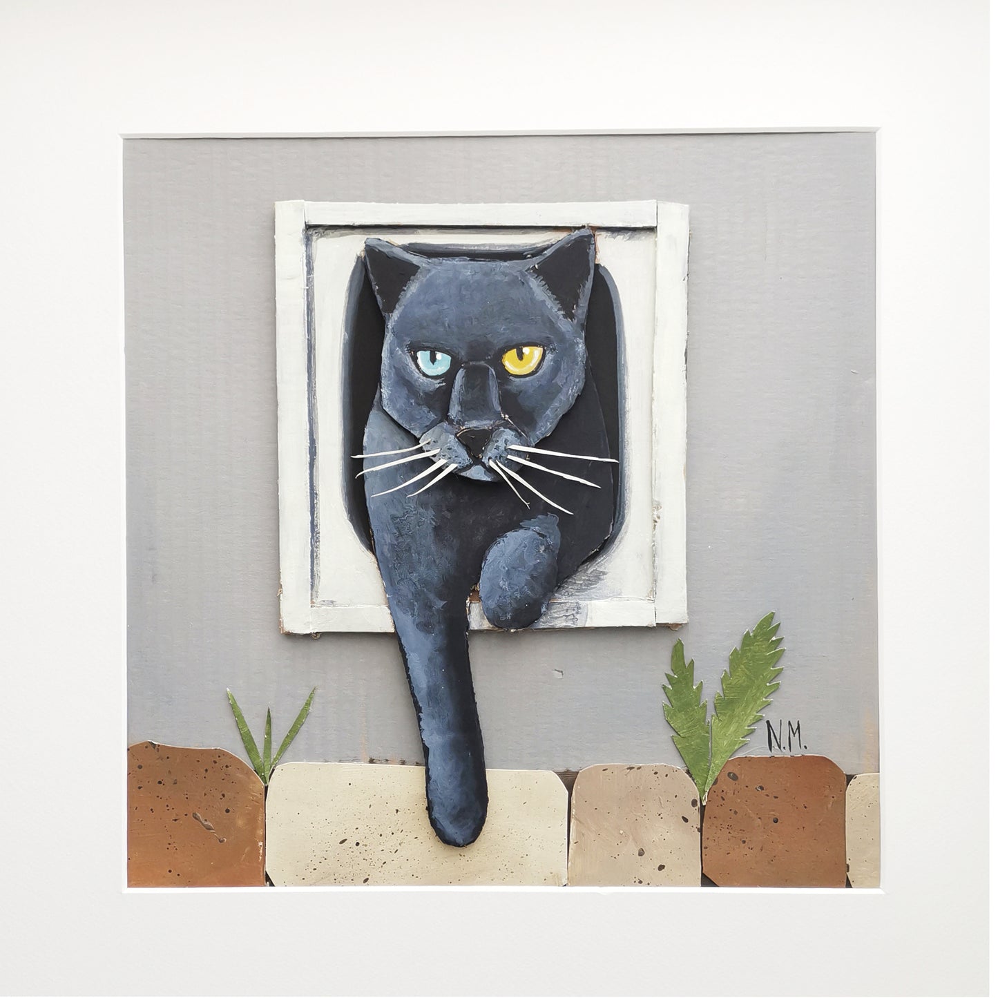 The Gray One | Papercraft Cats | Original