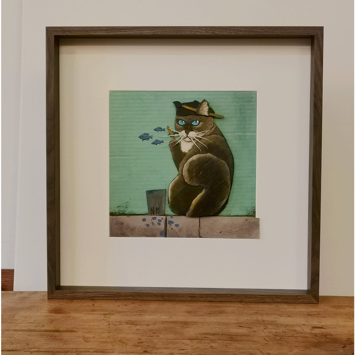 The Artist Cat | Papercraft Cats | Original
