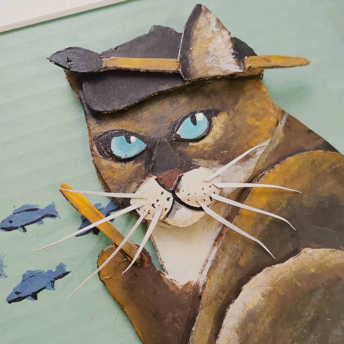 The Artist Cat | Papercraft Cats | Original