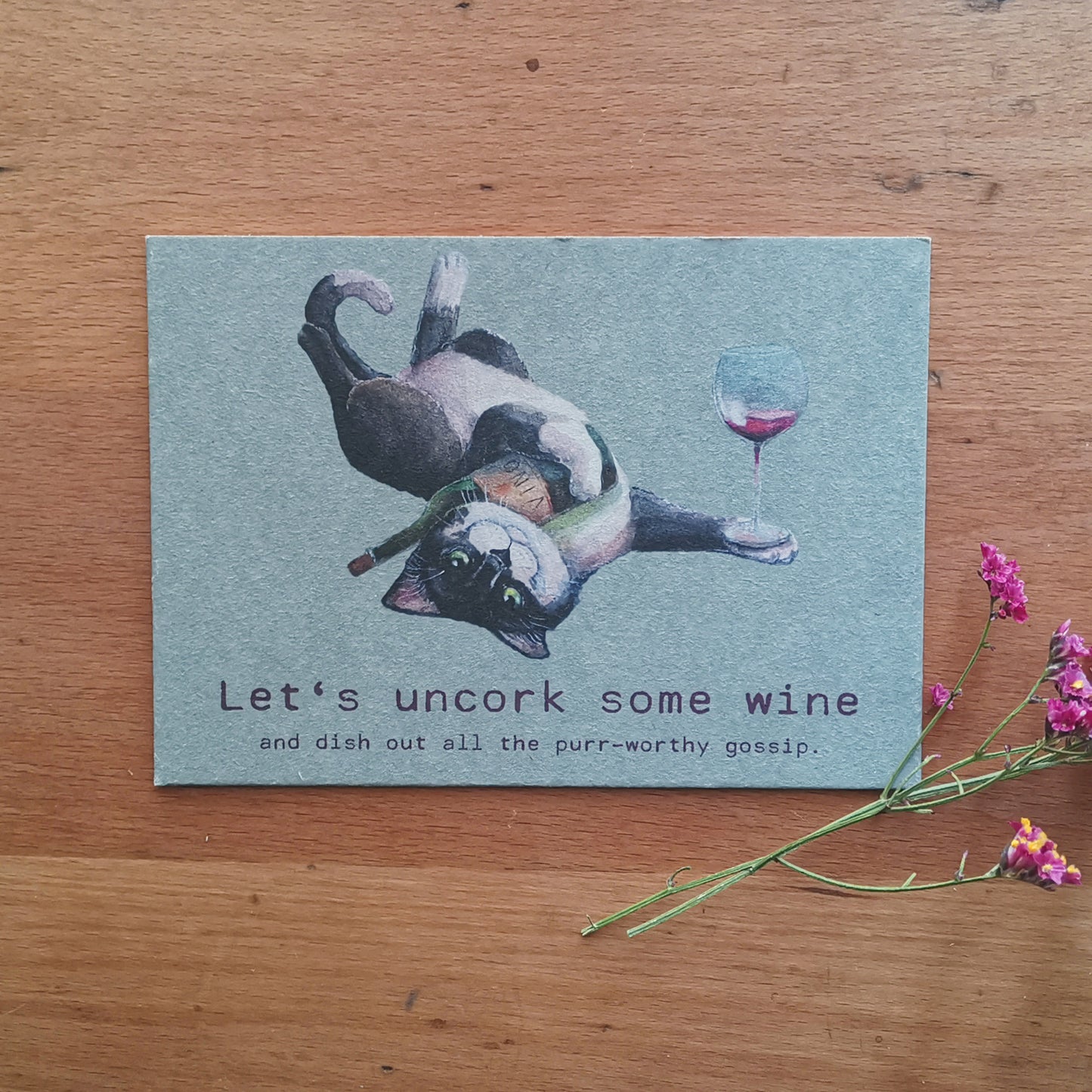 Cats and Drinks | PaperyCats | Postcard set