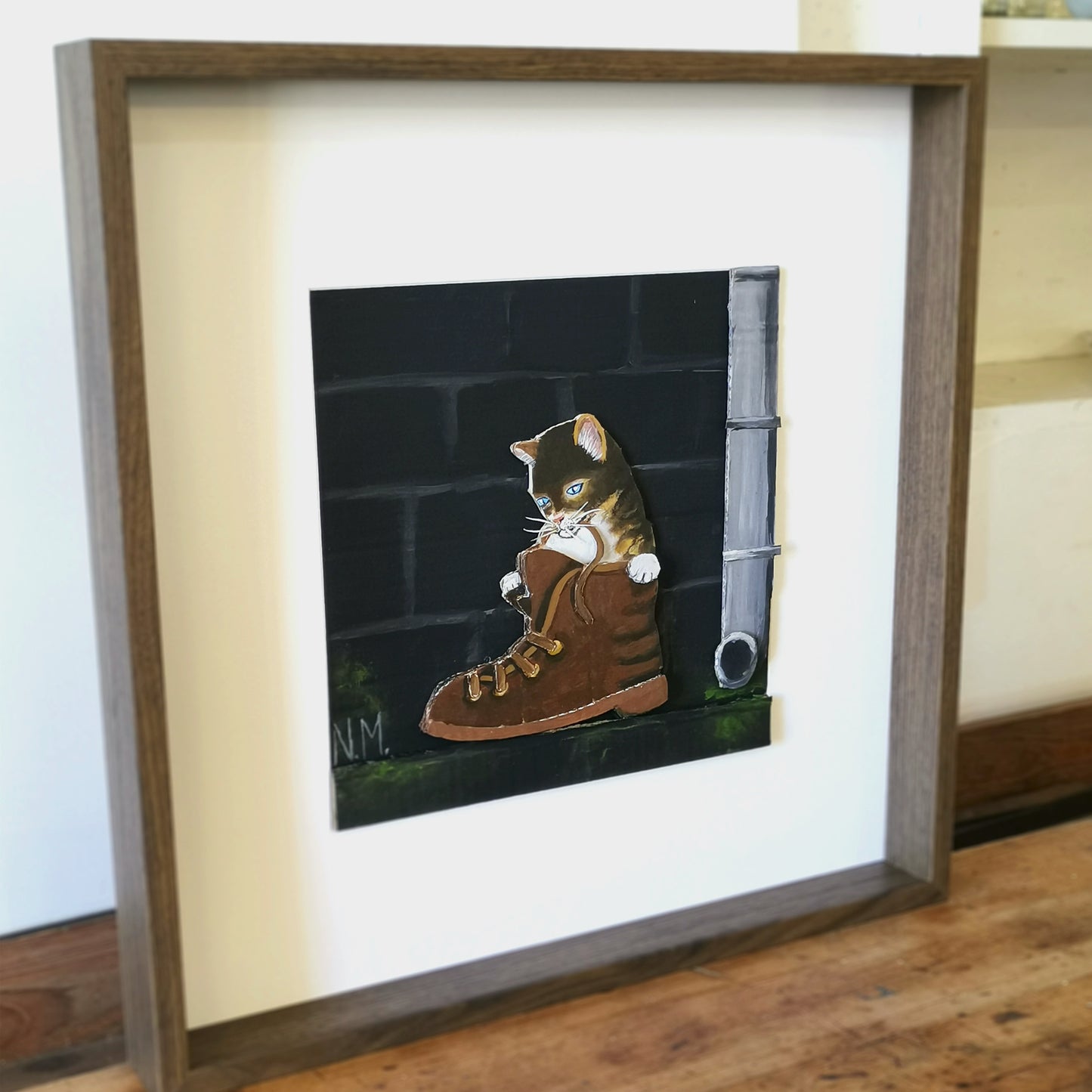Cat in a Shoe | Papercraft Cats | Original
