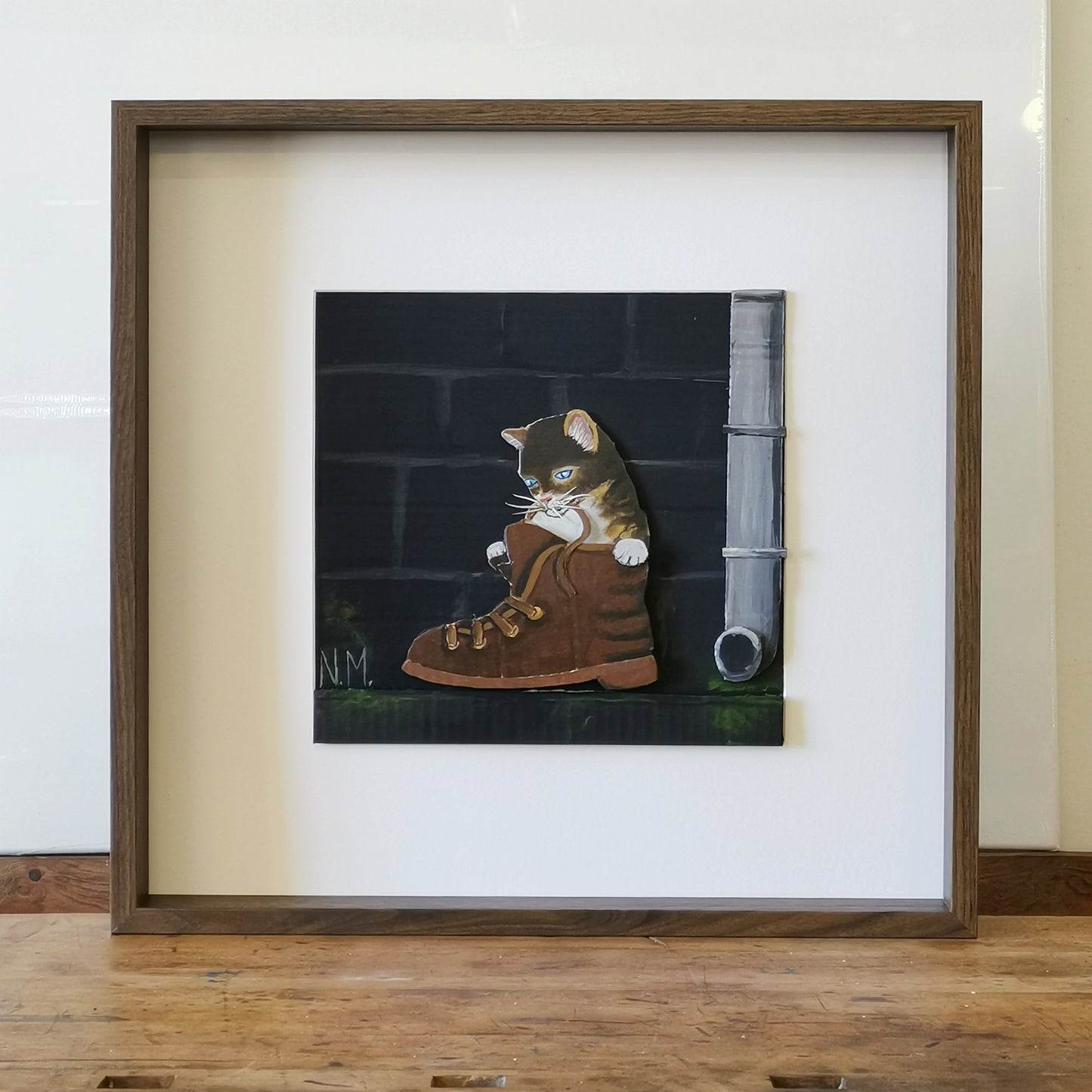 Cat in a Shoe | Papercraft Cats | Original