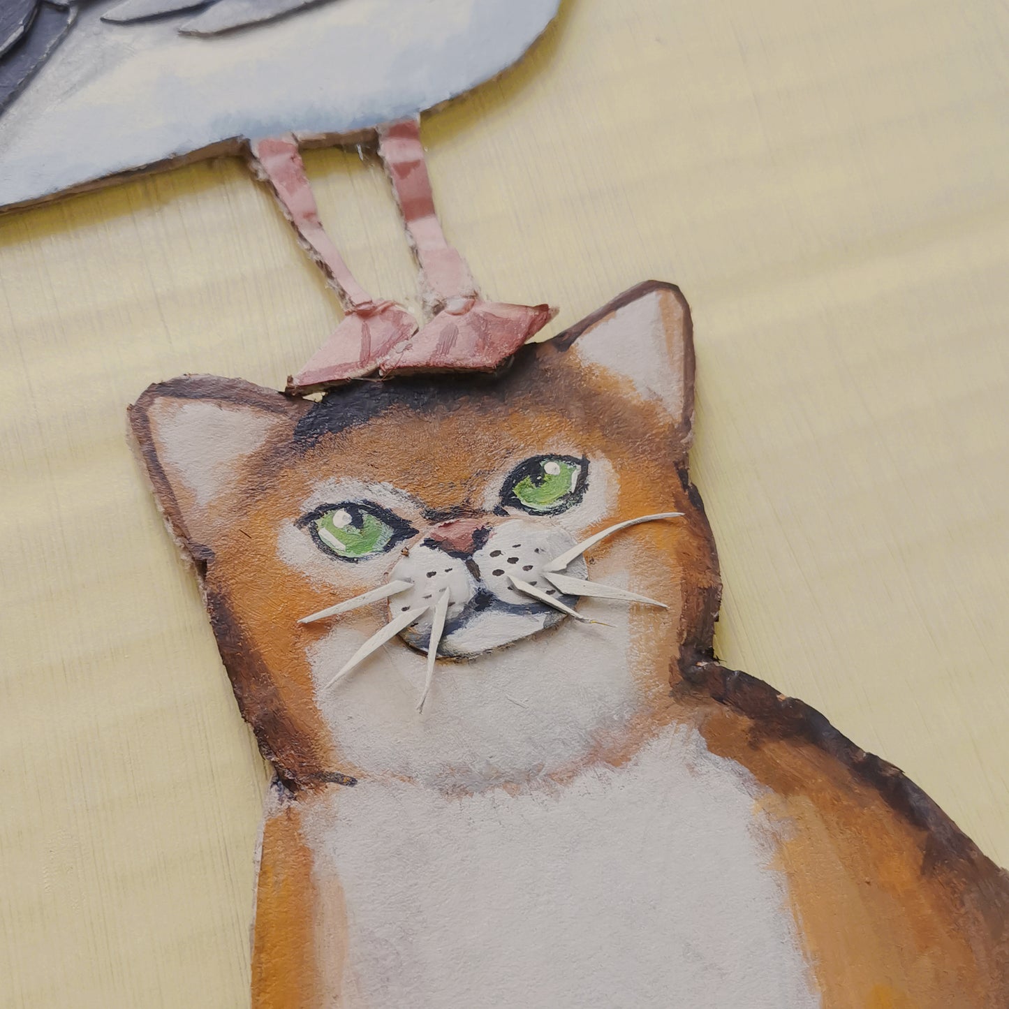 The Cat with the Seagull | Papercraft Cats | Original