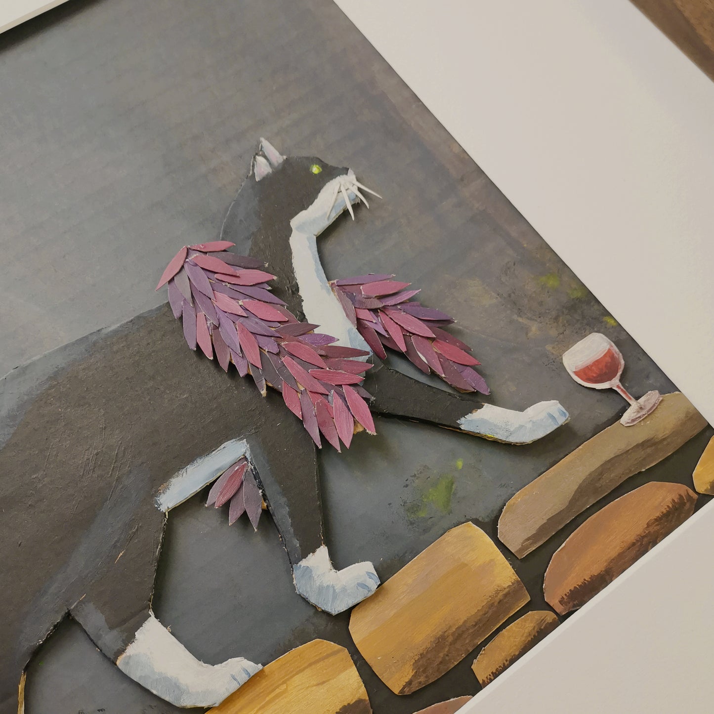 The Cat with the Stole | Papercraft Cats | Original