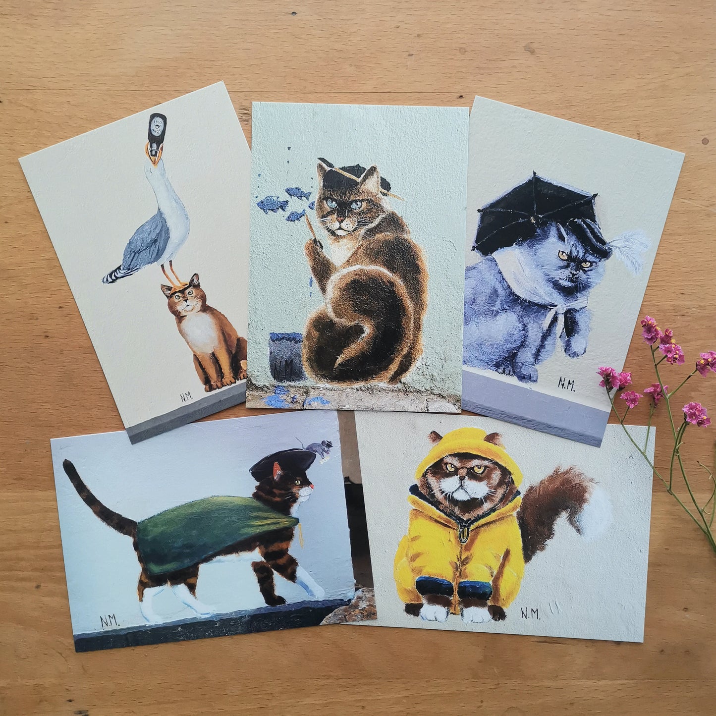 The Street Art Cats | Flensburg Norderstraße | Post Cats Set No. 1