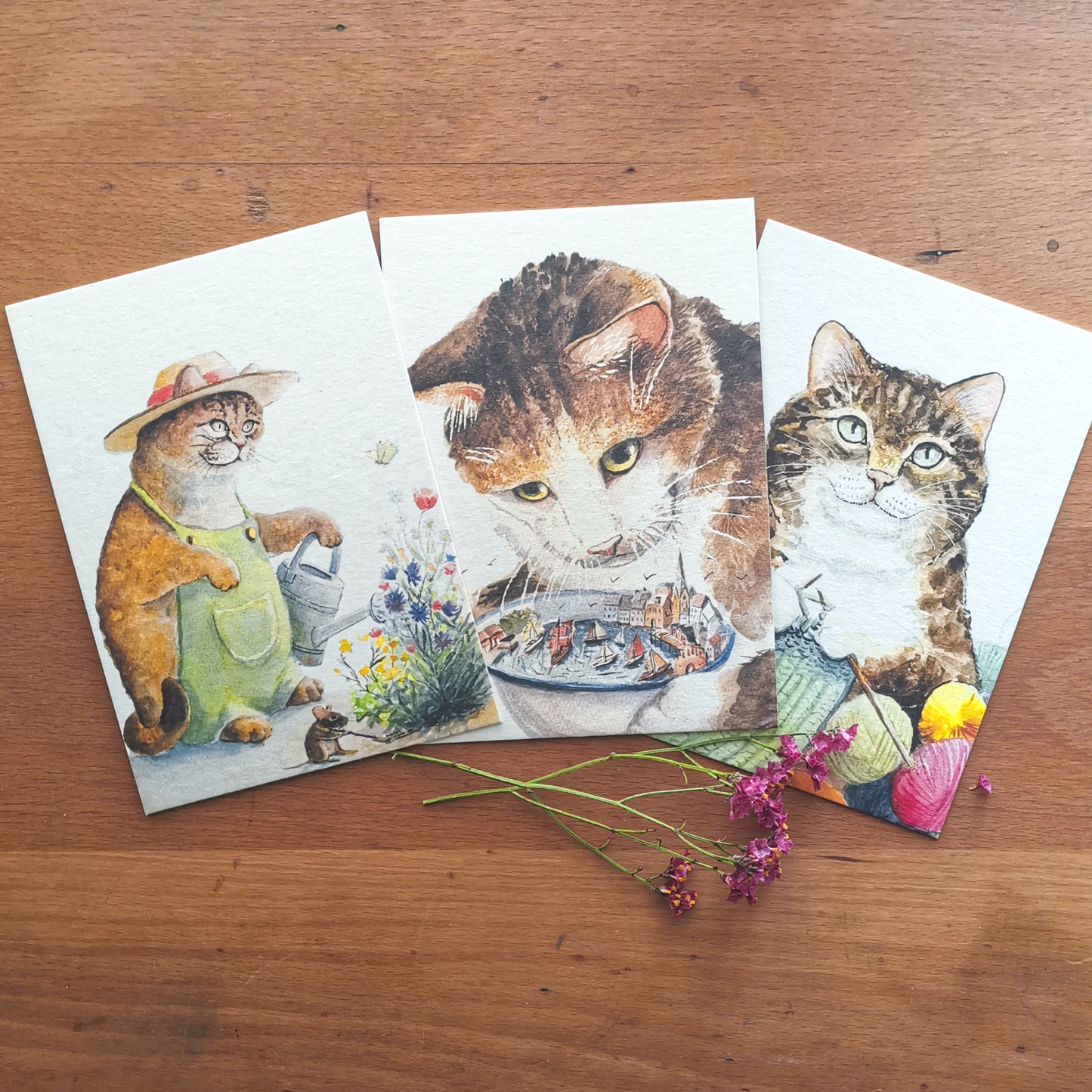 The Sweets | PaperyCats | Postcard Set