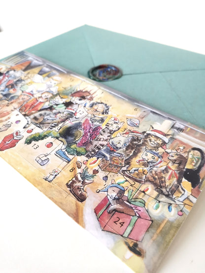Cat Advent calendar inspired by the street art cats from Flensburg – Christmas joy for cat lovers