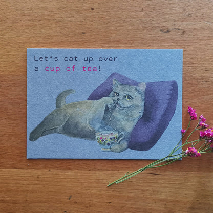 Cats and Drinks | PaperyCats | Postcard set