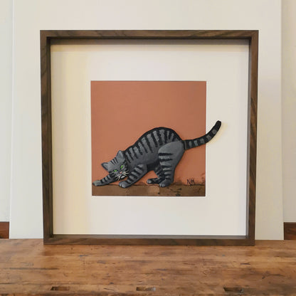 The Gray Cat | Papercraft Cats | Original