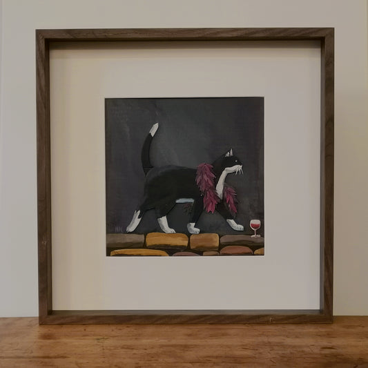 The Cat with the Stole | Papercraft Cats | Original