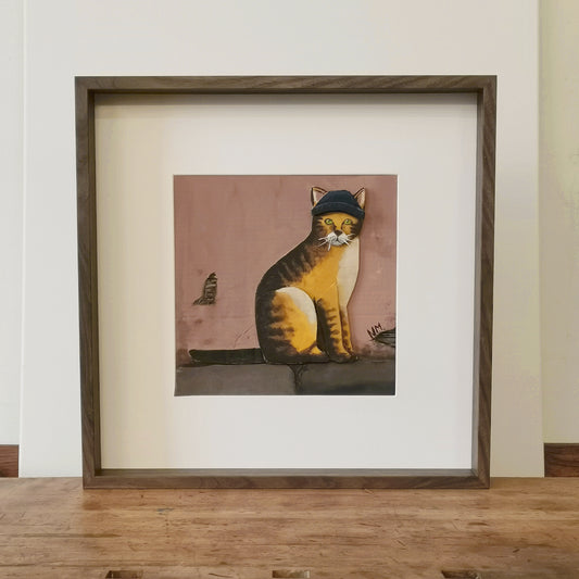 The Cat with the Blue Hat | Papercraft Cats | Original