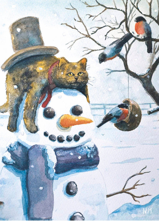 Waiting for Christmas | PaperyCats | Postkarten Set 3 Stk.