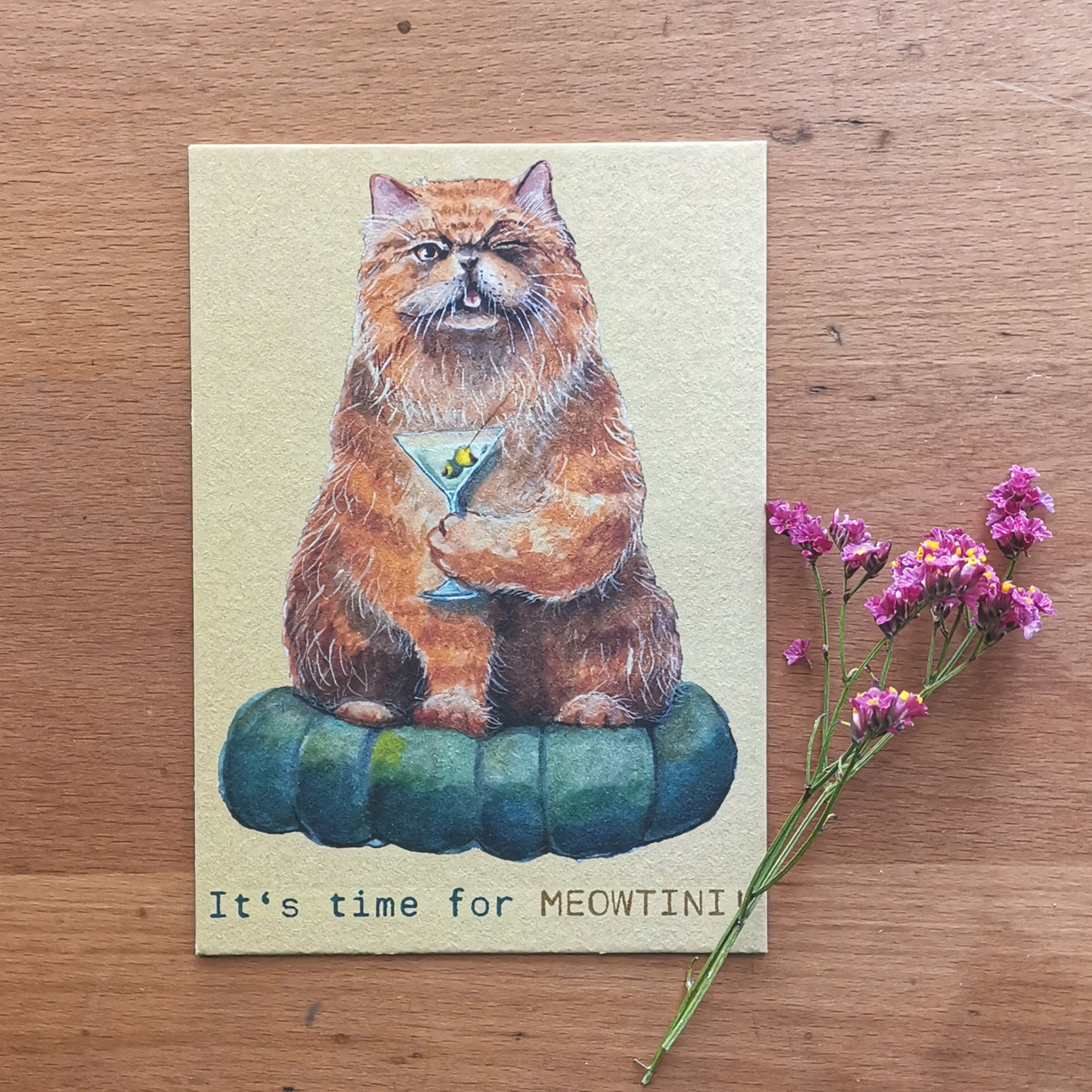 Cats and Drinks | PaperyCats | Postcard set