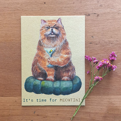 Cats and Drinks | PaperyCats | Postcard set