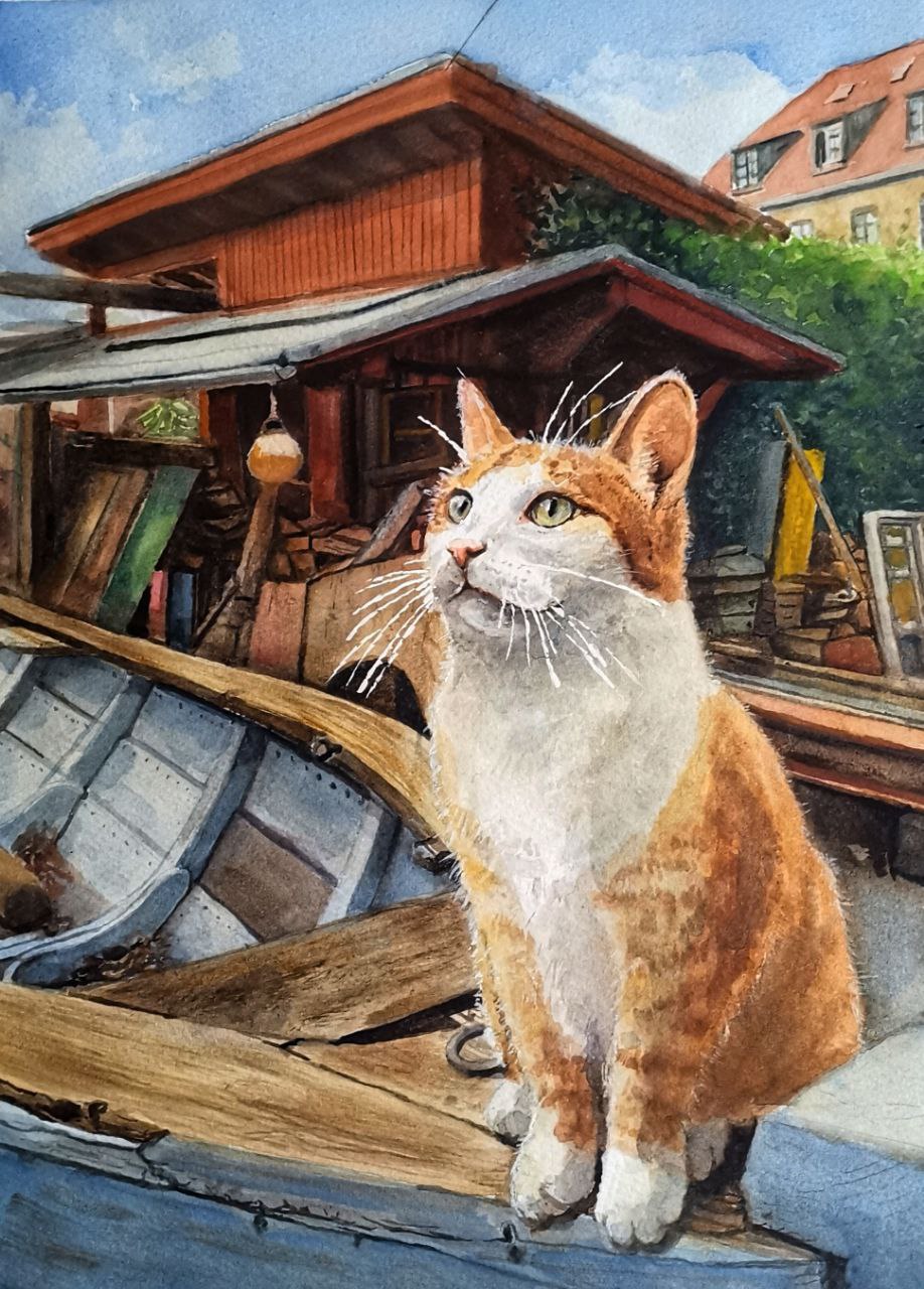 Der Kater auf der Museumswerft Flensburg