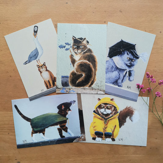 The Street Art Cats | Flensburg Norderstraße | Post Cats Set No. 1