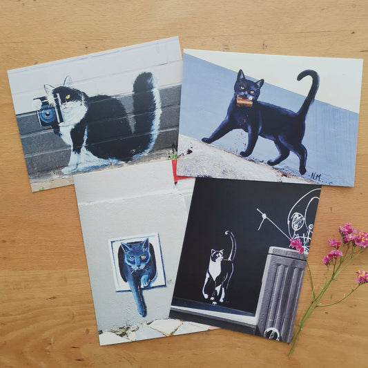 The Street Art Cats | Flensburg Norderstraße | Post Cats Set No. 2