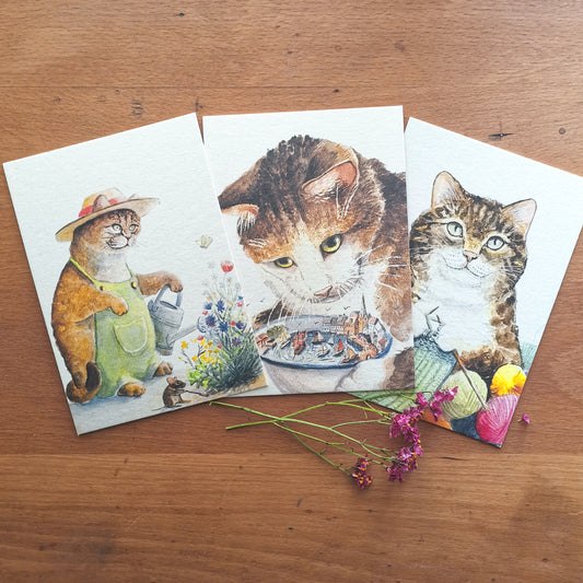 The Sweets | PaperyCats | Postcard Set