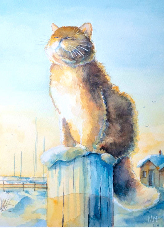 Wintermorgen | PaperyCats | Postkarten Set 3 Stk.