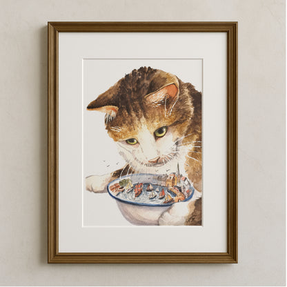 Flensburg Harbor Soup | Art Print with Mount | DIN A4