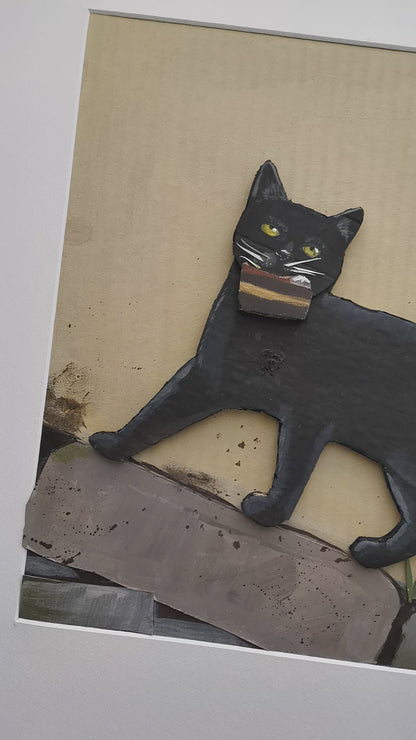 The Cake Thief | Papercraft Cats | Original